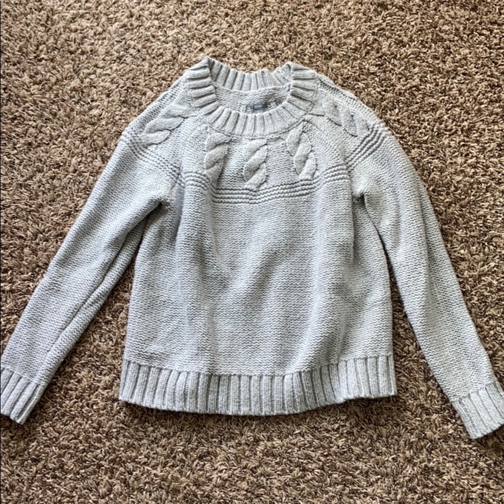 Aerie gray knit sweater